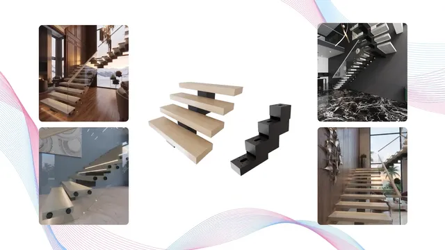ZigZag ARC floating stair beam configuration in Tampa